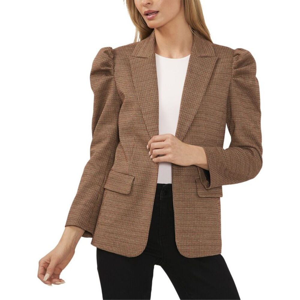 NWT Cece Puff Sleeve Open Blazer